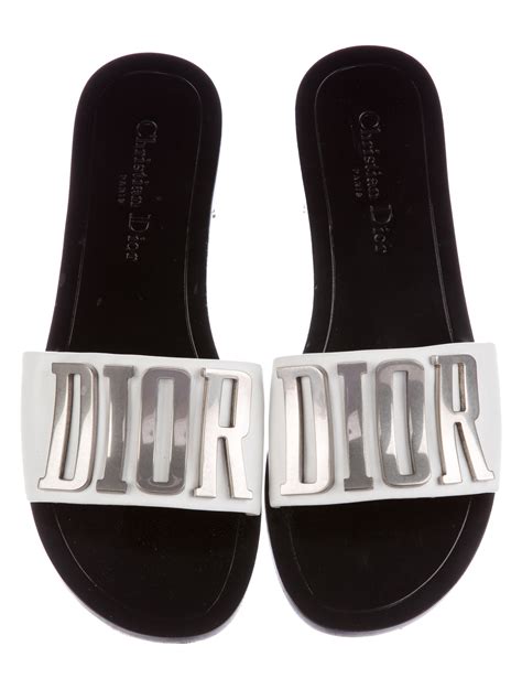 cream dior slides|Dior slides women's.